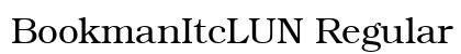 BookmanItcLUN Regular Preview