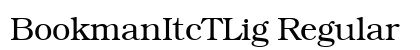 BookmanItcTLig Regular font free download