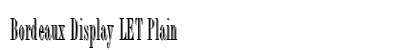 Bordeaux Display LET Plain preview