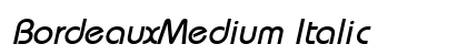 BordeauxMedium Italic Preview