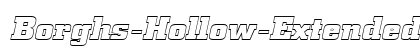Borghs-Hollow-Extended Italic font free download