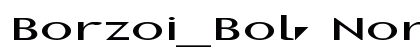 Borzoi_Bold Normal Font Preview