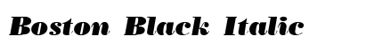 Boston Black Italic Preview