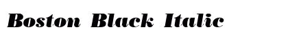 Boston Black Italic Preview