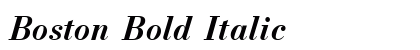 Boston Bold Italic Preview