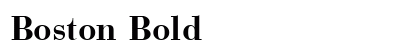 Boston Bold font free download