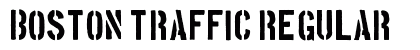 Boston Traffic Regular font free download