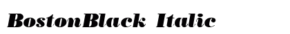 BostonBlack Italic font free download