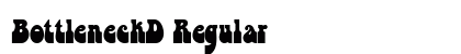 BottleneckD Regular font free download