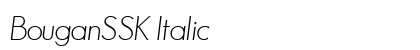 BouganSSK Italic Font Preview