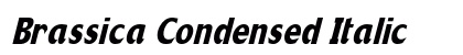 Brassica Condensed Italic Preview