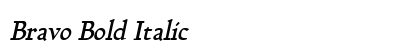 Bravo Bold Italic font free download