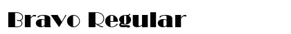 Bravo Regular font free download
