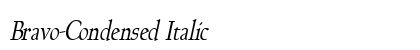 Bravo-Condensed Italic font free download
