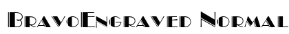 BravoEngraved Normal font free download