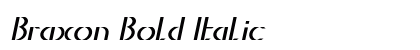 Braxon Bold Italic Preview