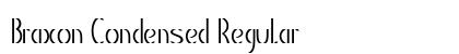Braxon Condensed Regular Preview