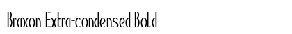 Braxon Extra-condensed Bold Preview