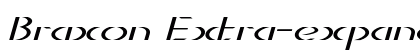 Braxon Extra-expanded Italic Preview