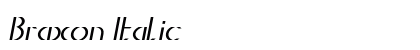 Braxon Italic Preview