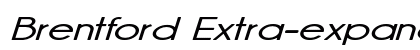 Brentford Extra-expanded Italic Preview
