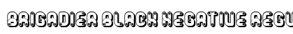 Brigadier Black Negative Regular preview Brigadier Black Negative Regular preview