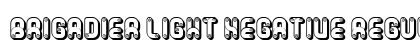 Brigadier Light Negative Regular font free download
