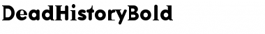 DeadHistoryBold Regular Font