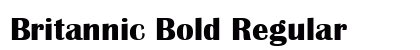 Britannic Bold Regular Font Preview