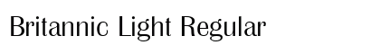 Britannic Light Regular font free download