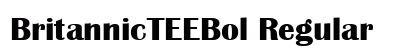 BritannicTEEBol Regular font free download