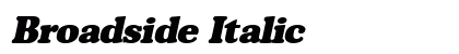 Broadside Italic font free download