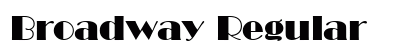 Broadway Regular font free download