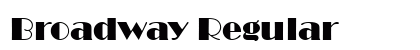 Broadway Regular font free download