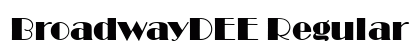 BroadwayDEE Regular font free download