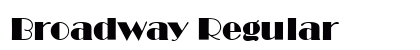 Broadway Regular font free download