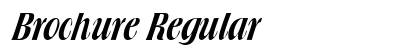 Brochure Regular font free download