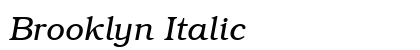 Brooklyn Italic Preview