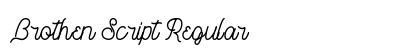 Brothen Script Regular font free download
