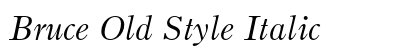 Bruce Old Style Italic font free download