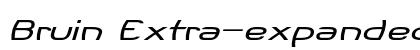 Bruin Extra-expanded Italic Preview