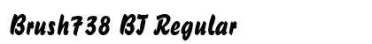 Brush738 BT Regular font free download