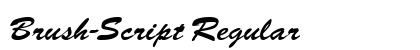 Brush-Script Regular Preview