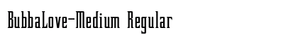 BubbaLove-Medium Regular Font Preview