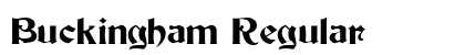 Buckingham Regular Font Buckingham Regular Font Preview