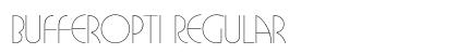 BUFferOpti Regular preview BUFferOpti Regular preview