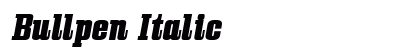 Bullpen Italic Preview