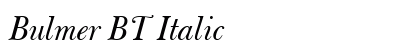 Bulmer BT Italic font free download