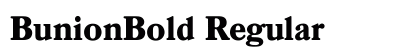 BunionBold Regular font free download
