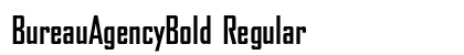BureauAgencyBold Regular font free download
